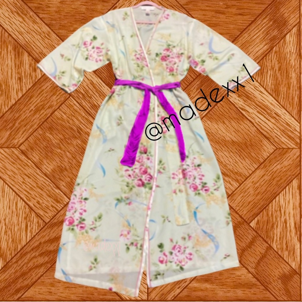 Silk Floral Robe - Picture 4 of 4